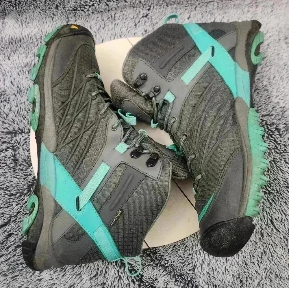 KEEN Magnet  Pool Green MARSHALL MID WP Short Lace up BOOTS Womens US 10.5 - Picture 5 of 9